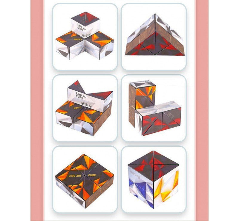 3D Infinite Magic Cube Geometry Age 4-6+