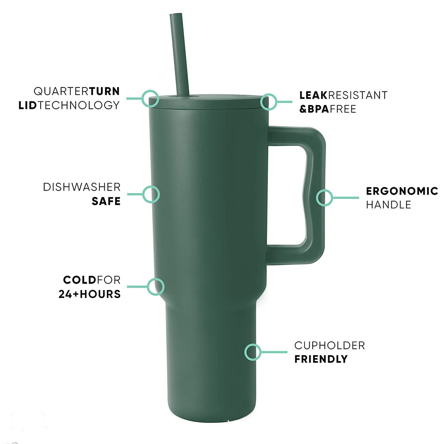 40oz Handle Cup - Muted Palette Series