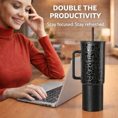 40oz Flower Series Ice Cup - Insulated Stainless Steel Tumbler