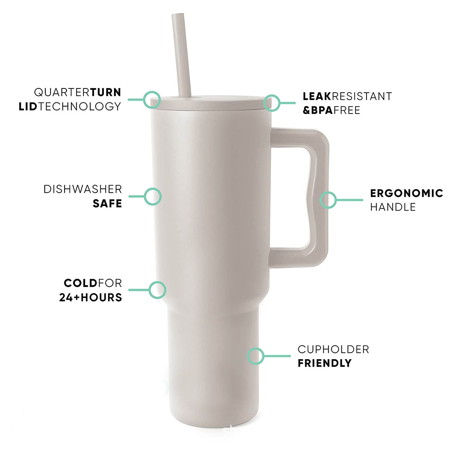 40oz Handle Cup - Muted Palette Series